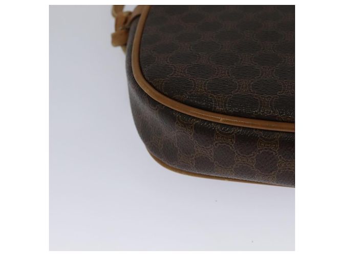 Céline Borsa a spalla in tela Macadam CELINE in pelle PVC marrone oro Auth sw330 D'oro - vista 12