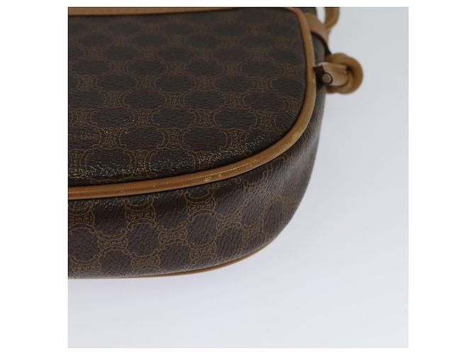 Céline Borsa a spalla in tela Macadam CELINE in pelle PVC marrone oro Auth sw330 D'oro - vista 13