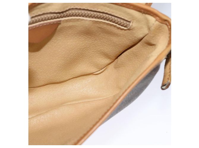 Céline Borsa a spalla in tela Macadam CELINE in pelle PVC marrone oro Auth sw330 D'oro - vista 18