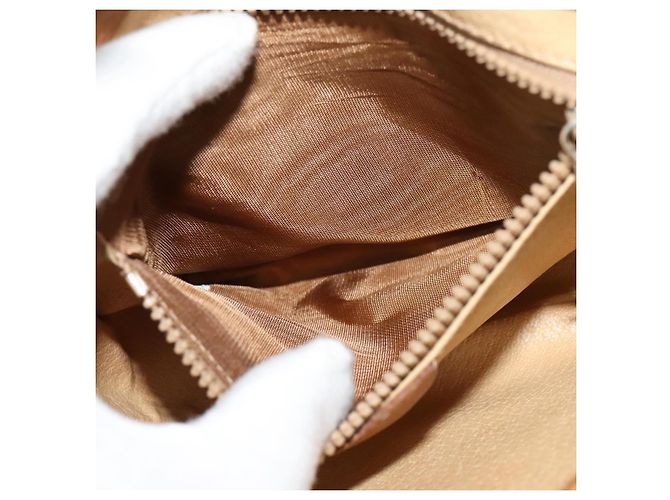 Céline Borsa a spalla in tela Macadam CELINE in pelle PVC marrone oro Auth sw330 D'oro - vista 20