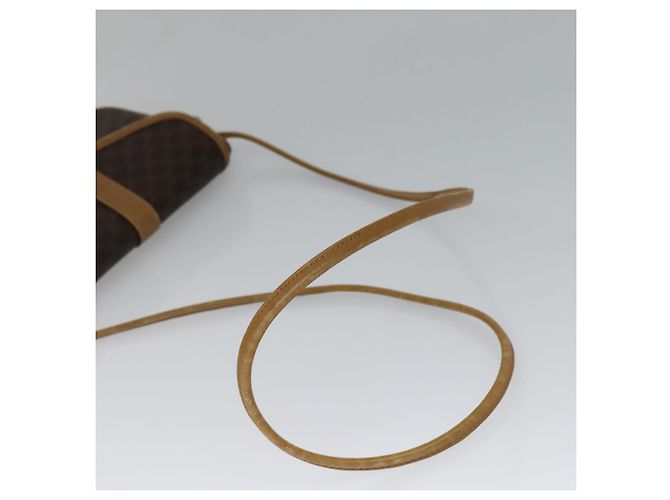 Céline Borsa a spalla in tela Macadam CELINE in pelle PVC marrone oro Auth sw330 D'oro - vista 7