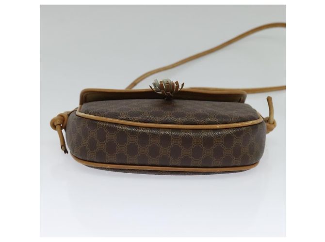 Céline Borsa a spalla in tela Macadam CELINE in pelle PVC marrone oro Auth sw330 D'oro - vista 9