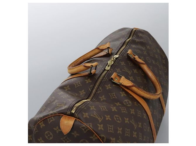 LOUIS VUITTON Monogram Keepall 55 Borsa Boston M41424 LV Auth MX262 Monogramma - vista 7