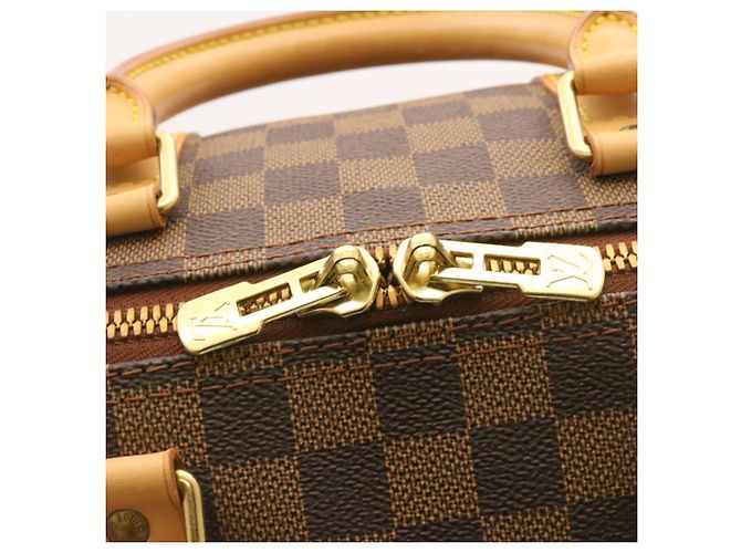 LOUIS VUITTON Borsa Boston Keepall 45 Damier Ebene Auth LV 26495S - vista 19