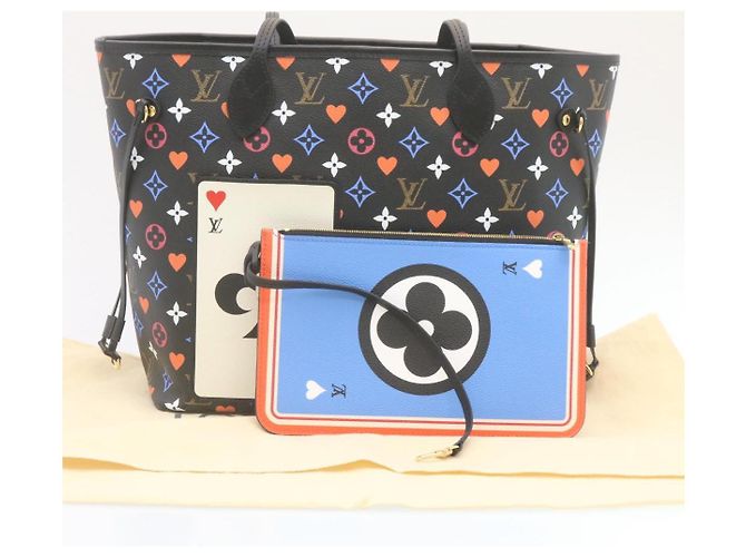 LOUIS VUITTON Collezione Game On Borsa Neverfull MM M57483 LV Auth 28626S Nero - vista 12