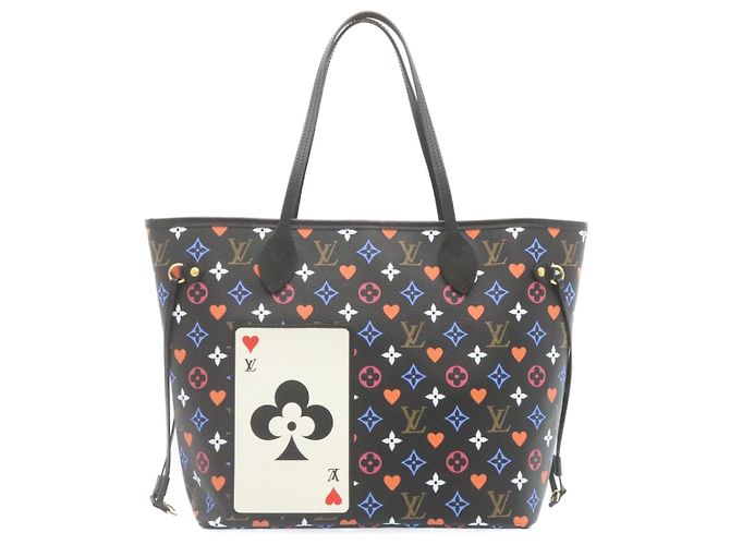 LOUIS VUITTON Collezione Game On Borsa Neverfull MM M57483 LV Auth 28626S Nero - vista 13