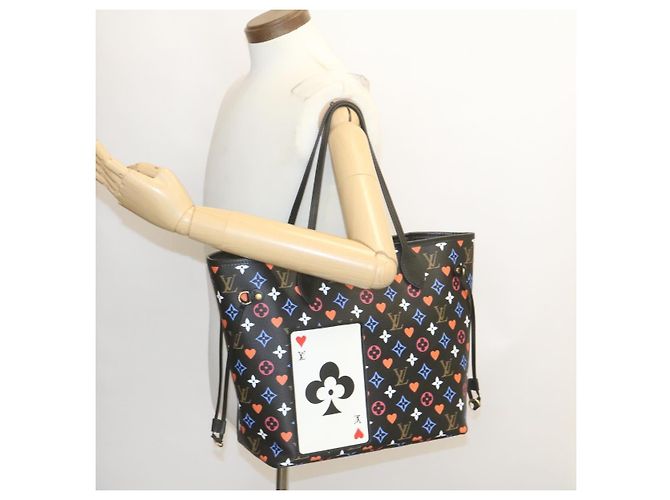 LOUIS VUITTON Collezione Game On Borsa Neverfull MM M57483 LV Auth 28626S Nero - vista 24