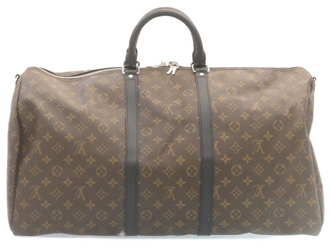 LOUIS VUITTON Monogram Macassar Keepall Bandouliere 55 M56714 Auth 28882S Monogramma - vista 2