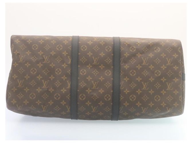 LOUIS VUITTON Monogram Macassar Keepall Bandouliere 55 M56714 Auth 28882S Monogramma - vista 5