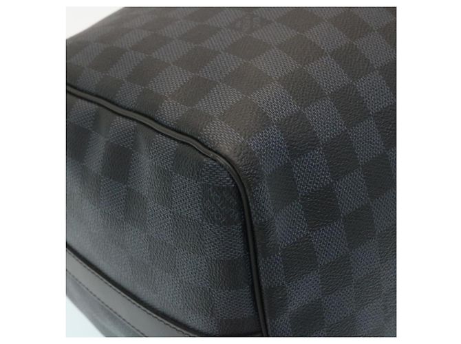 LOUIS VUITTON Borsa Boston Keepall Bandoulière 45 Damier Cobalt N41349 Auth 29189S - vista 17