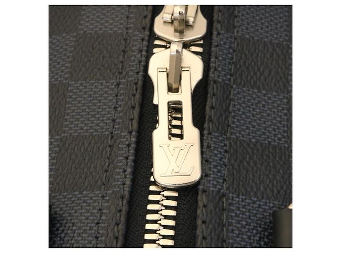 LOUIS VUITTON Borsa Boston Keepall Bandoulière 45 Damier Cobalt N41349 Auth 29189S - vista 19