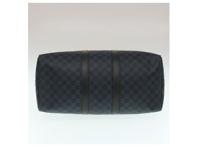 LOUIS VUITTON Borsa Boston Keepall Bandoulière 45 Damier Cobalt N41349 Auth 29189S - vista 7