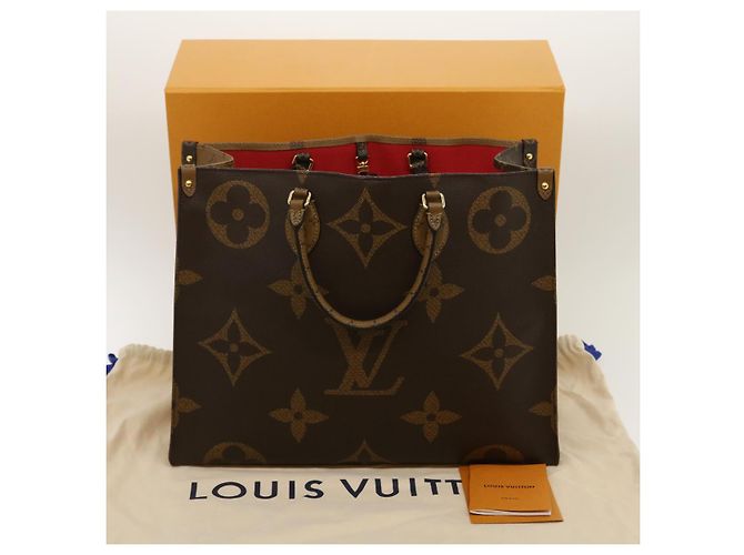 LOUIS VUITTON Monogram Reverse Giant On The go GM Tote Bag M45320 Auth ai595S Monogramma - vista 12