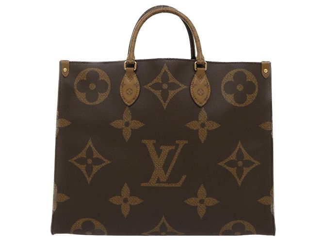 LOUIS VUITTON Monogram Reverse Giant On The go GM Tote Bag M45320 Auth ai595S Monogramma - vista 13