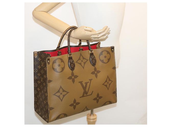 LOUIS VUITTON Monogram Reverse Giant On The go GM Tote Bag M45320 Auth ai595S Monogramma - vista 27