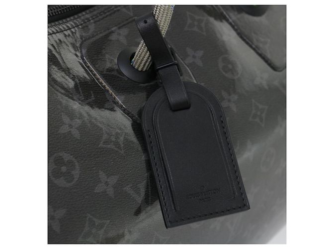 LOUIS VUITTON Eclipse Glaze Keepall Bandouliere 50 Borsa Boston M43901 Auth 29548S Nero - Ansicht 18