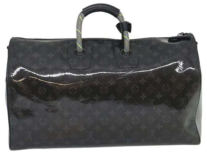 LOUIS VUITTON Eclipse Glaze Keepall Bandouliere 50 Borsa Boston M43901 Auth 29548S Nero - Ansicht 2