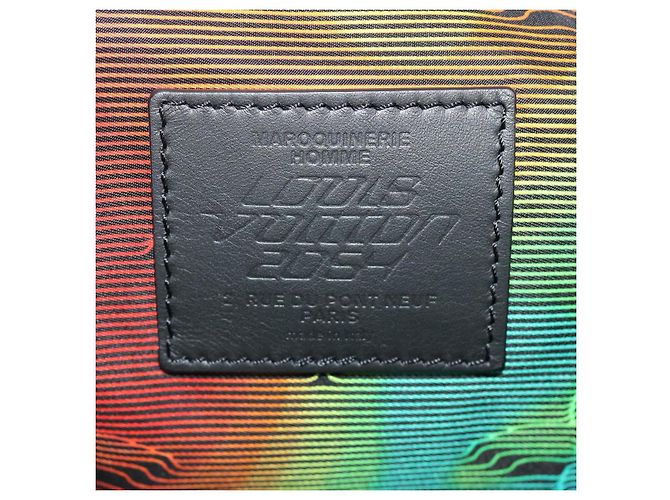 LOUIS VUITTON KeepallBandouliere 50 BostonBag Reversibile 2054 M44939 Auth 29550S Multicolore - vista 22