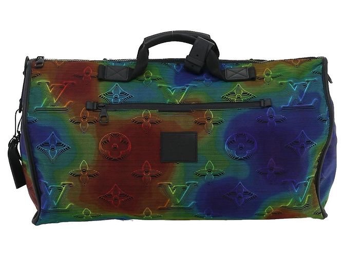 LOUIS VUITTON KeepallBandouliere 50 BostonBag Reversibile 2054 M44939 Auth 29550S Multicolore - vista 27