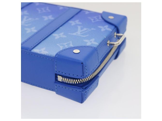 LOUIS VUITTON Monogram Clouds Soft Trunk Wallet Borsa a Spalla M45432 Auth 29570S Blu - vista 15