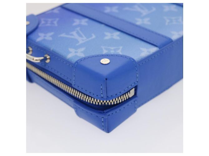 LOUIS VUITTON Monogram Clouds Soft Trunk Wallet Borsa a Spalla M45432 Auth 29570S Blu - vista 16