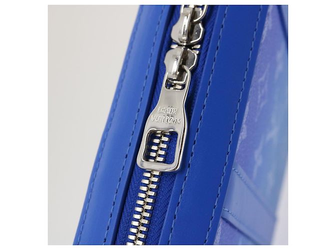 LOUIS VUITTON Monogram Clouds Soft Trunk Wallet Borsa a Spalla M45432 Auth 29570S Blu - vista 17