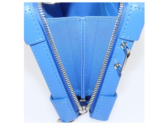 LOUIS VUITTON Monogram Clouds Soft Trunk Wallet Borsa a Spalla M45432 Auth 29570S Blu - vista 9