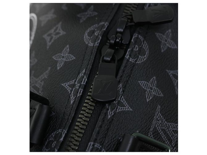 LOUIS VUITTON Monogram Eclipse Vivienne Keepall 50 Boston Bag M43683 Auth 34733S - view 19