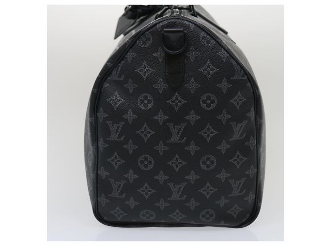 LOUIS VUITTON Monogram Eclipse Vivienne Keepall 50 Boston Bag M43683 Auth 34733S - view 4