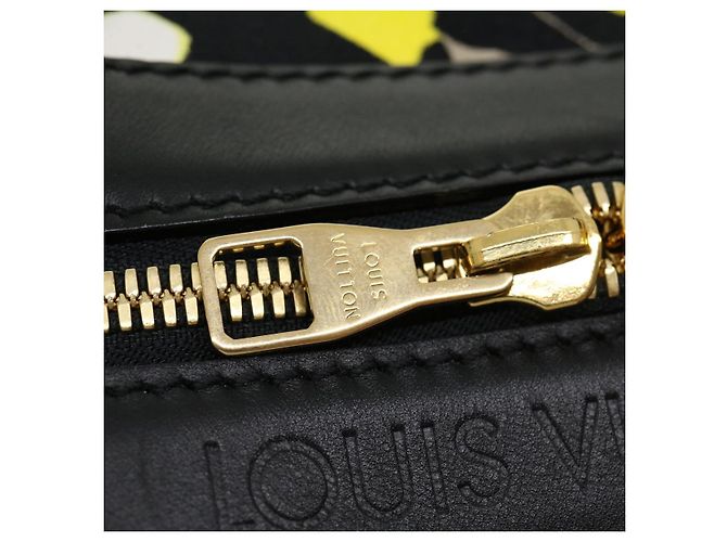 LOUIS VUITTON Toile Canwan Keepall Bandouliere 50 Borsa Boston M95366 Auth 30574S Nero Giallo - vista 18