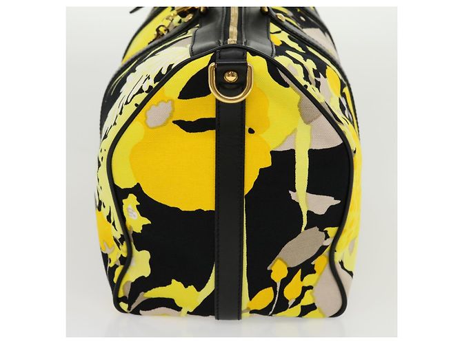 LOUIS VUITTON Toile Canwan Keepall Bandouliere 50 Borsa Boston M95366 Auth 30574S Nero Giallo - vista 3