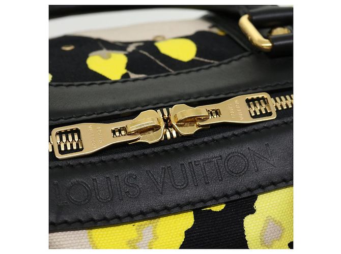 LOUIS VUITTON Toile Canwan Keepall Bandouliere 50 Borsa Boston M95366 Auth 30574S Nero Giallo - vista 9