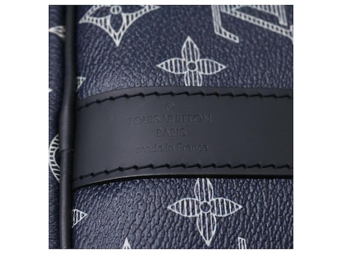 LOUIS VUITTON Monogram savanna Keepall Bandouliere 45 Boston M54129 Auth 33473S Blu navy - vista 18