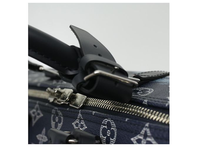 LOUIS VUITTON Monogram savanna Keepall Bandouliere 45 Boston M54129 Auth 33473S Blu navy - vista 20