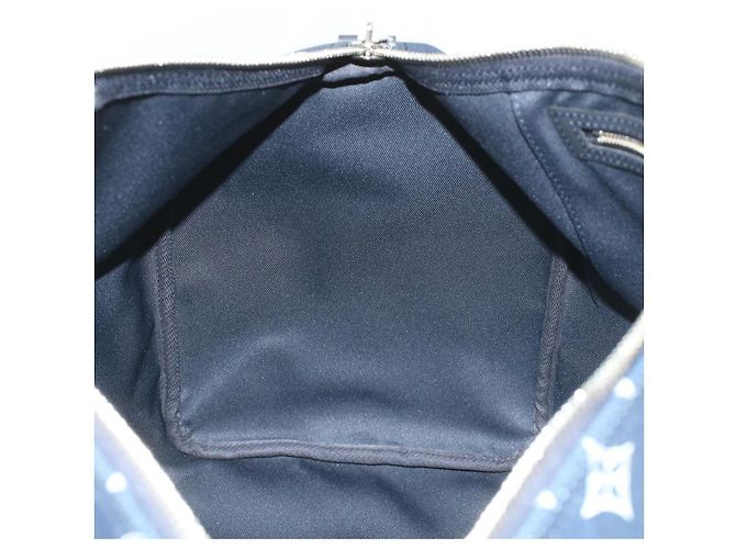 LOUIS VUITTON Monogram savanna Keepall Bandouliere 45 Boston M54129 Auth 33473S Blu navy - vista 22