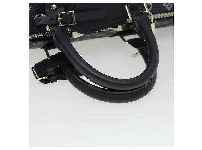 LOUIS VUITTON Monogram savanna Keepall Bandouliere 45 Boston M54129 Auth 33473S Blu navy - vista 7