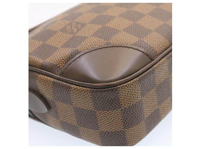 LOUIS VUITTON Clutch Marly Dragonne GM Damier Ebene Ordine SP LV Auth 25039SA - vista 13