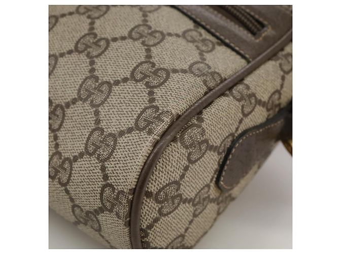 Gucci Borsa a spalla GG Supreme Sherry Line in PVC beige rosso verde Auth mr832 - vista 12