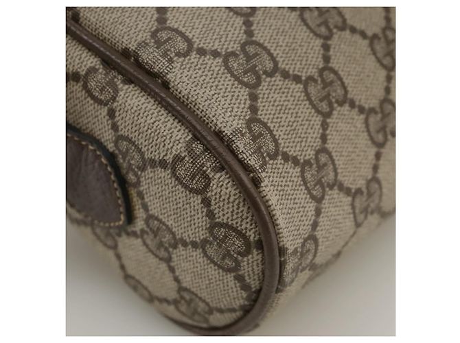 Gucci Borsa a spalla GG Supreme Sherry Line in PVC beige rosso verde Auth mr832 - vista 13