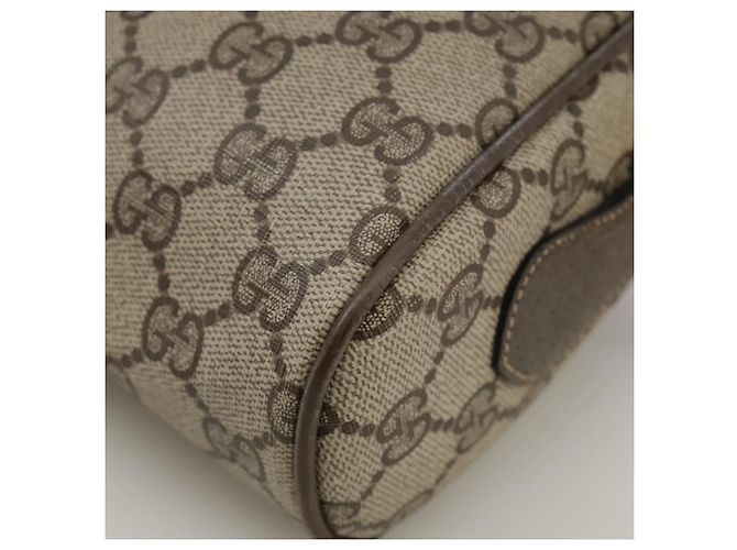 Gucci Borsa a spalla GG Supreme Sherry Line in PVC beige rosso verde Auth mr832 - vista 14