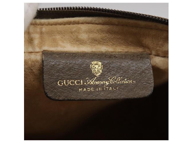 Gucci Borsa a spalla GG Supreme Sherry Line in PVC beige rosso verde Auth mr832 - vista 17