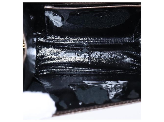 Borsa a spalla Vala Chain in pelle marrone e oro di Salvatore Ferragamo Auth yk16268 D'oro - vista 10