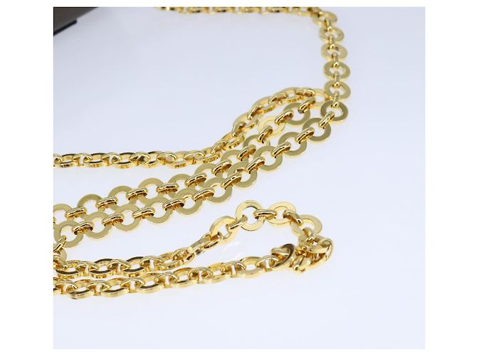 Borsa a spalla Vala Chain in pelle marrone e oro di Salvatore Ferragamo Auth yk16268 D'oro - vista 7