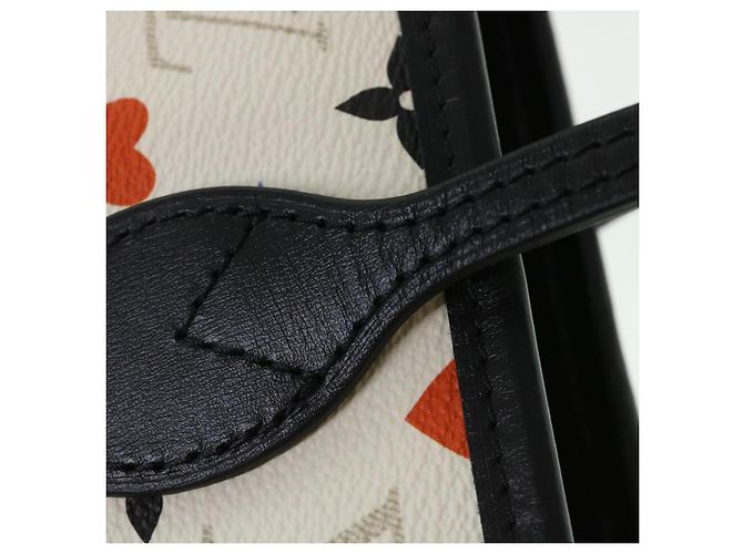 LOUIS VUITTON Monogram Game Neverfull MM Borsa Tote Bianca M57462 LV Auth 38983S Bianco Multicolore - vista 8