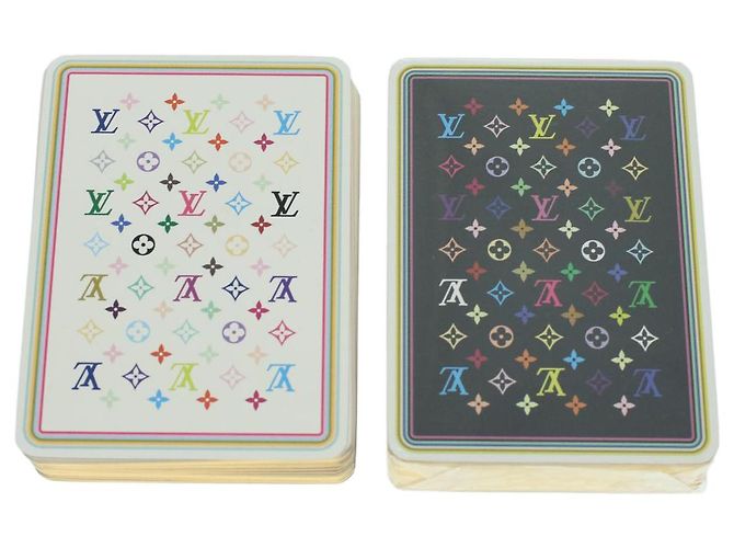 LOUIS VUITTON Monogram Casino Case Carte da Gioco Cubo Gioco Dadi SPO Auth 41140S Monogramma - vista 28