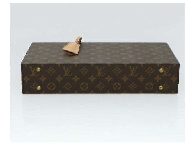 LOUIS VUITTON Monogram Casino Case Carte da Gioco Cubo Gioco Dadi SPO Auth 41140S Monogramma - vista 7