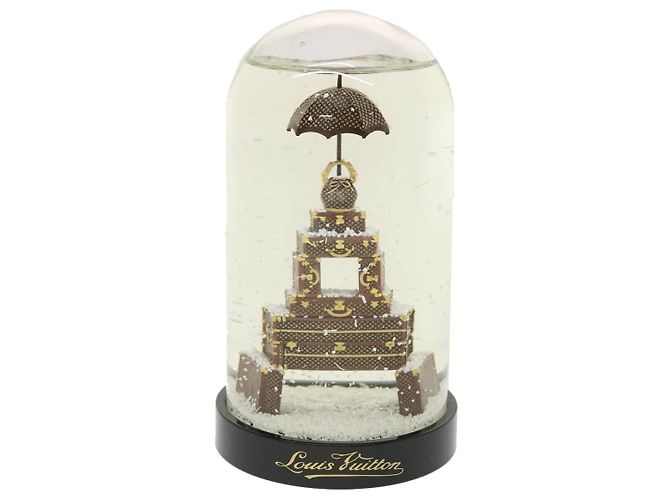 LOUIS VUITTON Trunk Tower Eiffel Tower Snow Globe Clear N99229 LV Auth yk7020S - view 2