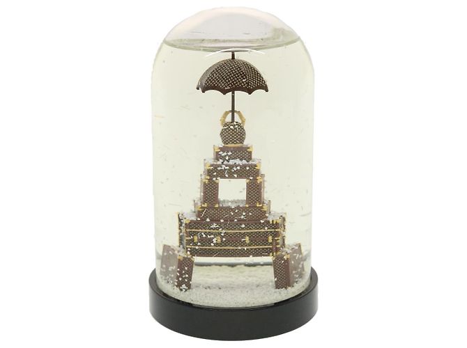 LOUIS VUITTON Trunk Tower Eiffel Tower Snow Globe Clear N99229 LV Auth yk7020S - view 3
