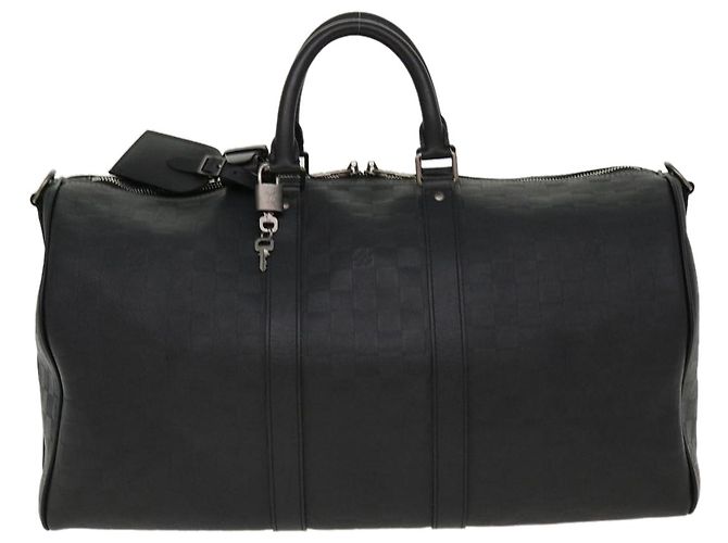 LOUIS VUITTON Borsa Boston Keepall Bandoulière 45 Damier Infini N41145 LV 42163S - vista 13