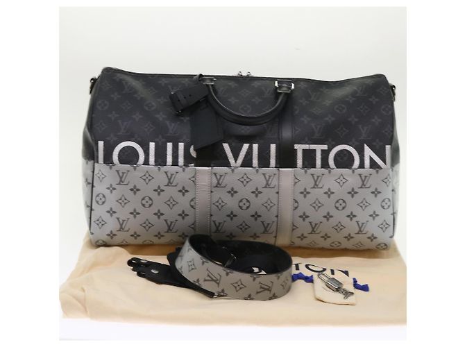 LOUIS VUITTON Eclipse Split Keepall Bandouliere 50 Borsa Boston M43817 Auth 46325S Monogramma - vista 12